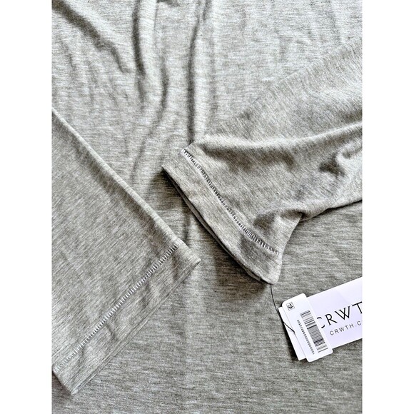 CRWTH Men's Regular-Fit Skull Logo-Print Placket Henley Long sleeve Shirt XL - Picture 3 of 8